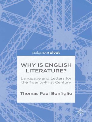 cover image of Why is English Literature?